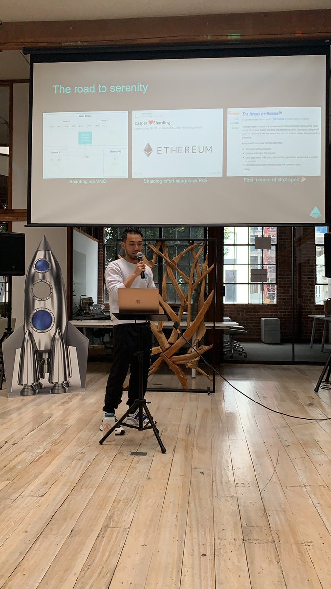 RHLSTHRM's tweet photo. The road to ETH2 with @terencechain #SFEthereum https://t.co/LtyabDFiLE