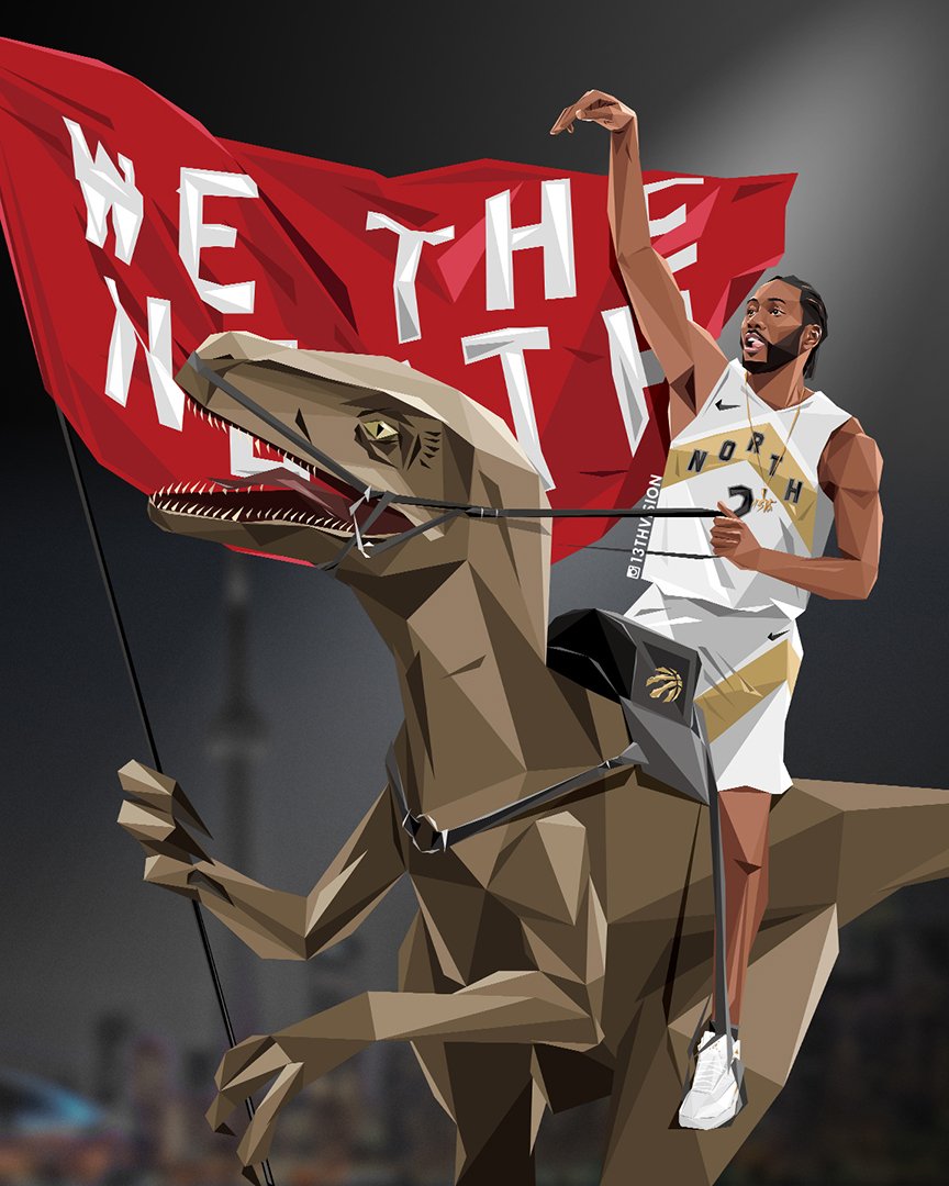 13thvision's tweet photo. Welcome to Jurassic Park, here comes the new King of the North! π¦
#KawhiLeonard #TorontoRaptors #Toronto #Raptors #Drake #JeremyLin #KyleLowry #Wethenorth #PascalSiakam #NBAFinals #VanVleet #JurassicWorld #Jurassic #NBAArt #Artonfire #NBA2K19 #artofthenorth #13thVision https://t.co/W2JgtKLzJK