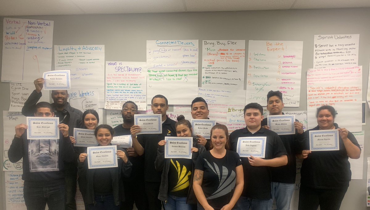 First STC in the books! Super proud of all of them &amp; they are now ready to make a big positive impact back in their stores! #ConnectNow #SprintFam #SprintFUNdamentals #BrighterFutureForAll #5GForAll