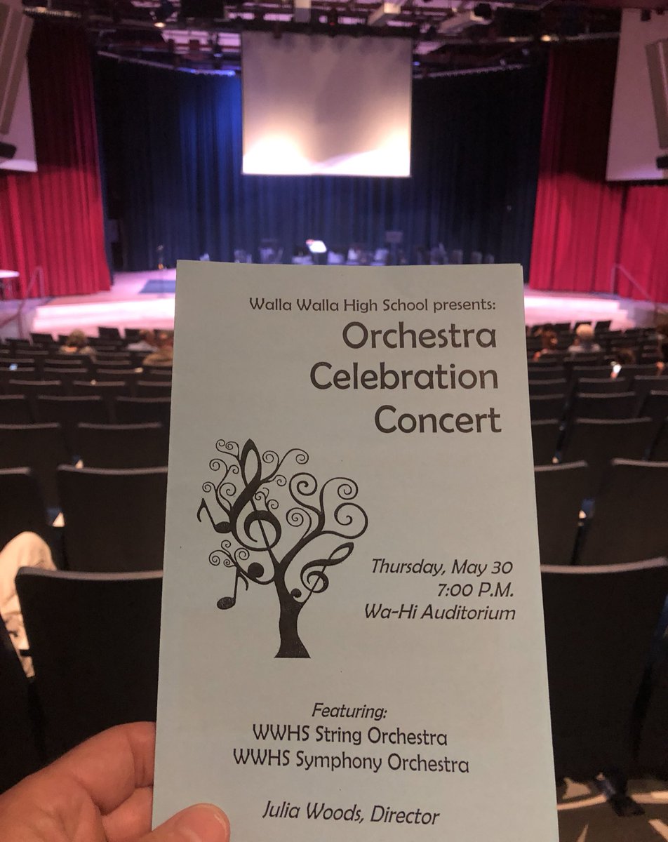 wahiprincipal's tweet photo. Looking forward to another #Great @wahiorchestra concert.  So many talented senior musicians in this group.  #GettingReadyForAwesomeness https://t.co/EkcRZpXsfn