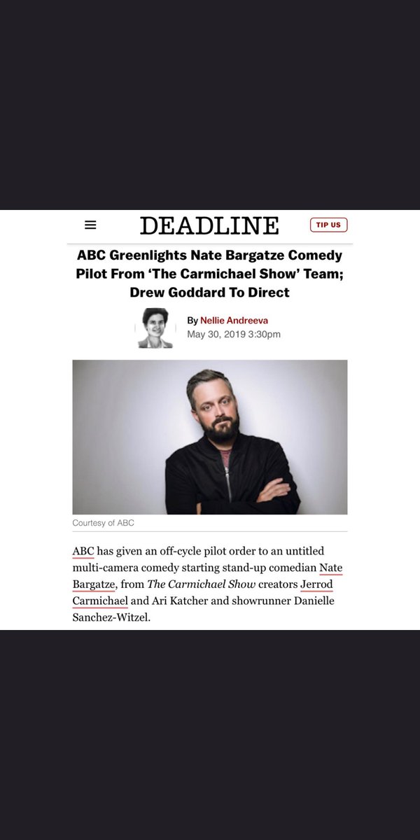Hell yes! Get excited, people. <a href="/natebargatze/">Nate Bargatze</a> is getting a pilot! Need some convincing? Plop your ass in front of your TV, turn on <a href="/netflix/">Netflix</a>, and watch his new special, "The Tennessee Kid." Then thank me later. #comedy #Netflix