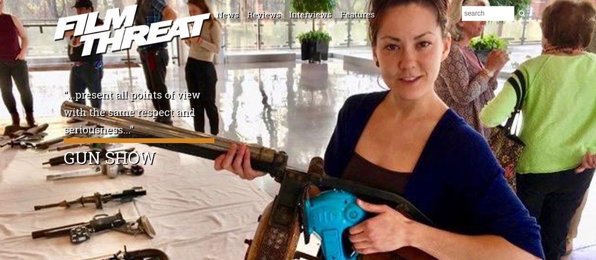 FilmThreat's tweet photo. “…taking the highlights from the tour and crafting it into a stunningly neutral piece on the art, the art’s subject, and the impact of both.” Matthew Roe sees art get political in the short film Gun Show.
https://t.co/VxV8rAznl8 #SupportIndieFilm #ShortFilm #GunShow #Documentary https://t.co/9WW1BJkqtv