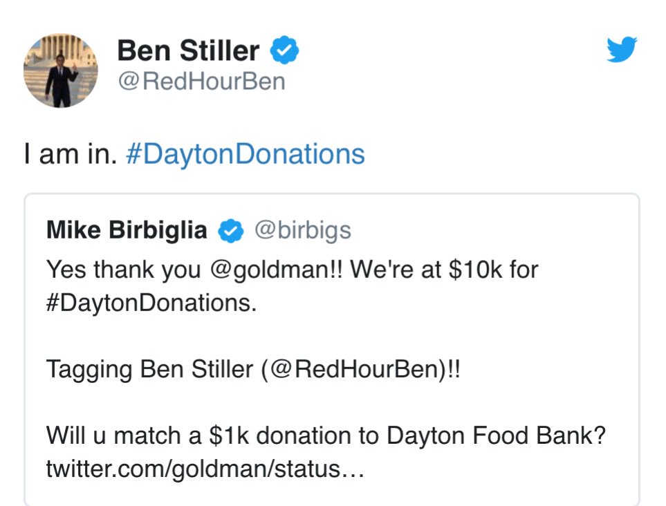 RTPTV_'s tweet photo. Thank you 🙏🏽  @jimmykimmel @RobLowe @RedHourBen @Lin_Manuel @birbigs @ZooeyDeschanel #Dayton #Trotwood #Ohio #TornadoRelief https://t.co/SW7nQetk4k