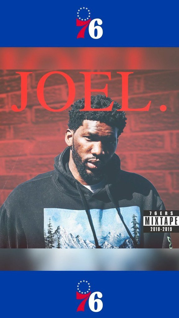 PhillySportsBOT's tweet photo. Check out the best plays, reactions, and moments from JoelEmbiid during the 2018/19 season. #sixers #philly #76ers https://t.co/JtSi6gpgUo