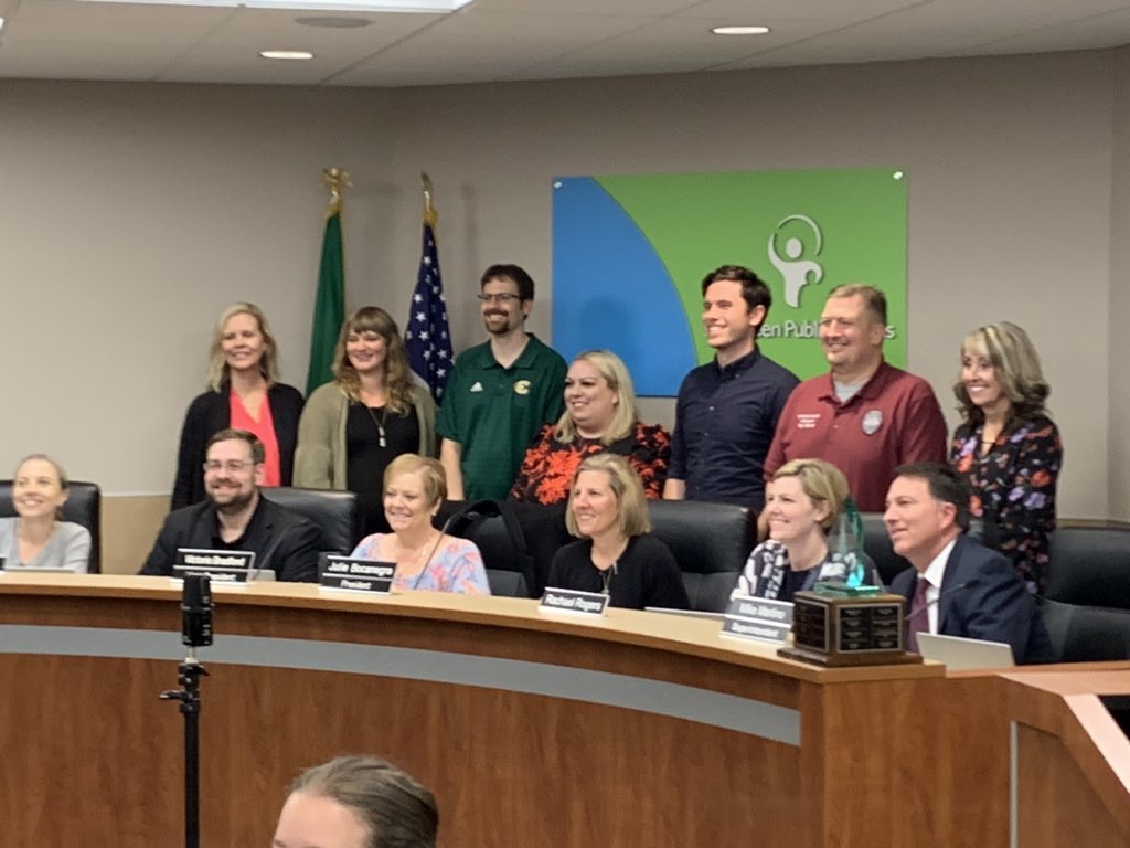 Congrats to the EHS Freshmen Success Team who were recognized at the last board meeting for their outstanding work with the our freshmen. Thanks 4 all of your hard work <a href="/lynsundstrom/">Lynnette Sundstrom</a>, Emily Lemons, Mandy Ollila, Eric Pierson, Shawn Wallace, Tracy Morrison, and Dan Ulshafer!