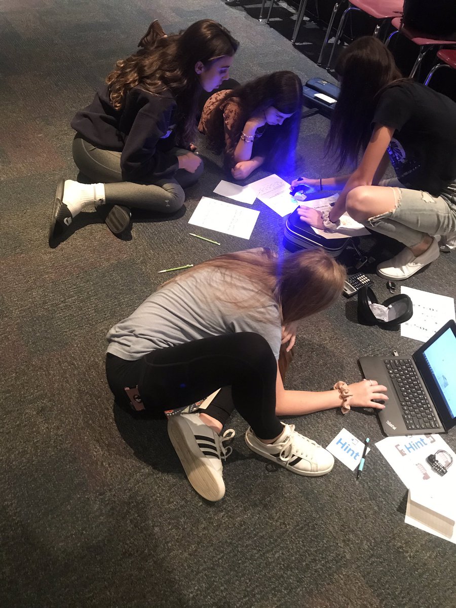 7th and 8th gd sts collaborate and use their musical knowledge to break out of the box! <a href="/breakoutEDU/">Breakout EDU</a> #musiced <a href="/GHMSBuckskins/">HueskenMS</a>