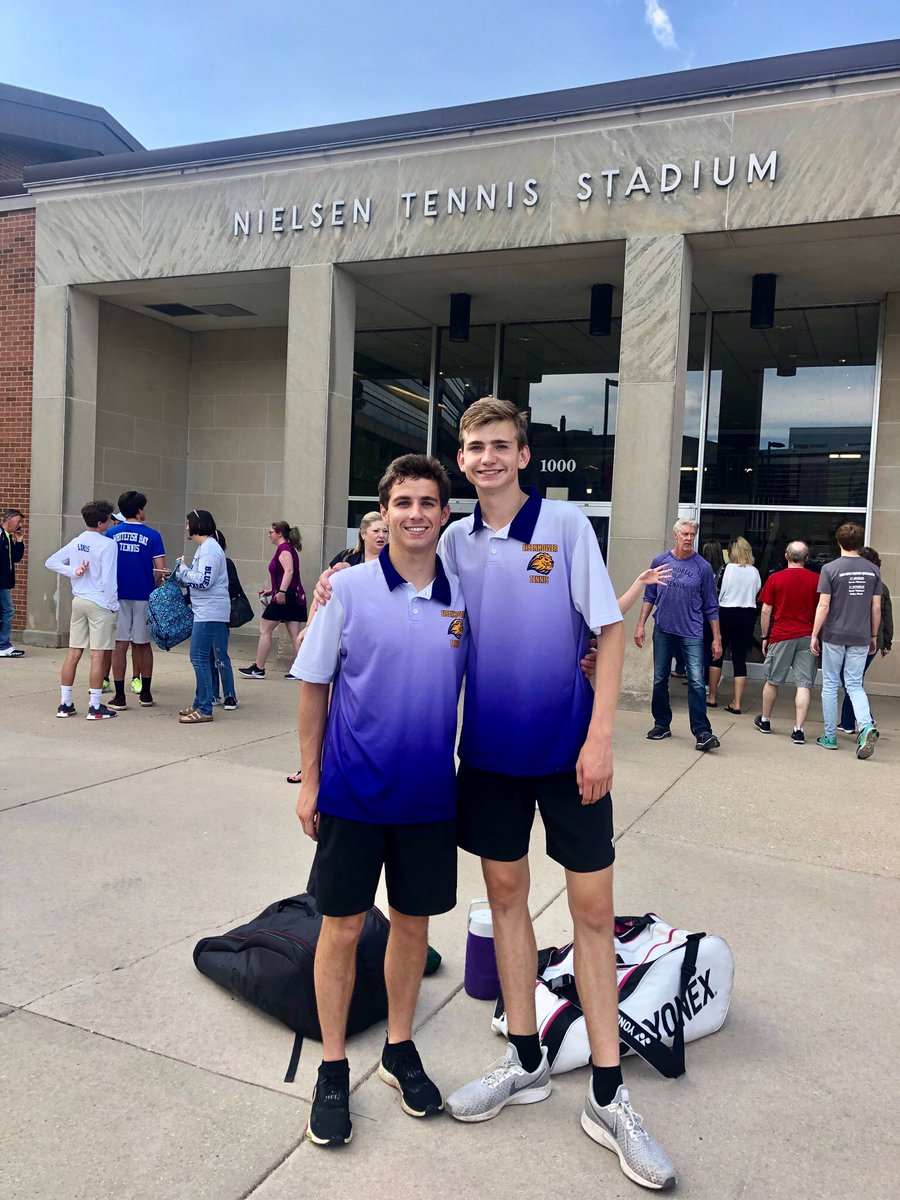 ike_tennis's tweet photo. Moving On!
Great first round win for Kevin and Nathan beating Sheboygan North at #1 Doubles.
Come cheer the boys on as they take on Whitefish Bay at 10:15 tomorrow! #2019StateTournament https://t.co/Tw6Ycd3EVM