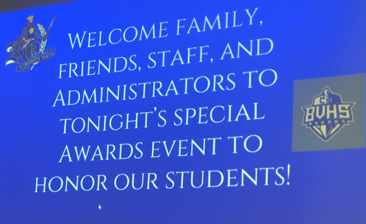 Congratulations to Bonita Vista High School ELA students who did exceptional work in English!  Dr. Perez, Director of State &amp; Federal for SUHSD, gave an inspirational message of perseverance and to be the statistically improbable success story that she is.  Felicidades!!