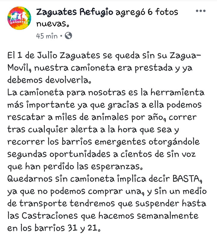 indian_vale's tweet photo. 🚨🚨🚨 @ZaguatesRefugio necesita la AYUDA DE TODOS!!!
@valeriaschapira @matildablanco @MarianoOses @MalenaStein @Mel_Lezcano @WalterNelson50 @soyleomontero @NicolasLucca @paulitachaves @silvinaescudero @NataliaFassi @candetinelli @hernanlirio https://t.co/iRAD5qGn53