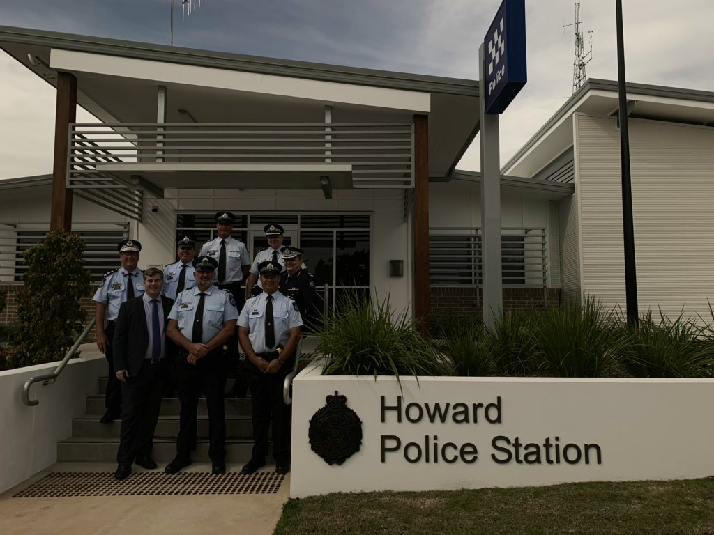 A red letter day <a href="/QldPolice/">Queensland Police</a> as we officially open the new Howard Police Stn. We are future proofing policing in this important area with this new facility. Thx Min <a href="/MarkRyanQLD/">Mark Ryan MP</a> 4 ur support!