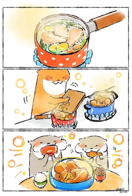 手羽元を2時間ほどじっくり煮てから、それを手羽元とスープに分け、手羽元を大根と一緒に甘辛く煮付け、スープには野菜たっぷり入れお味噌を溶いて鳥汁に✨

1つの食材から2つのご飯を作れると、なんとも言えない満足感✨
ホロホロの手羽元が… 