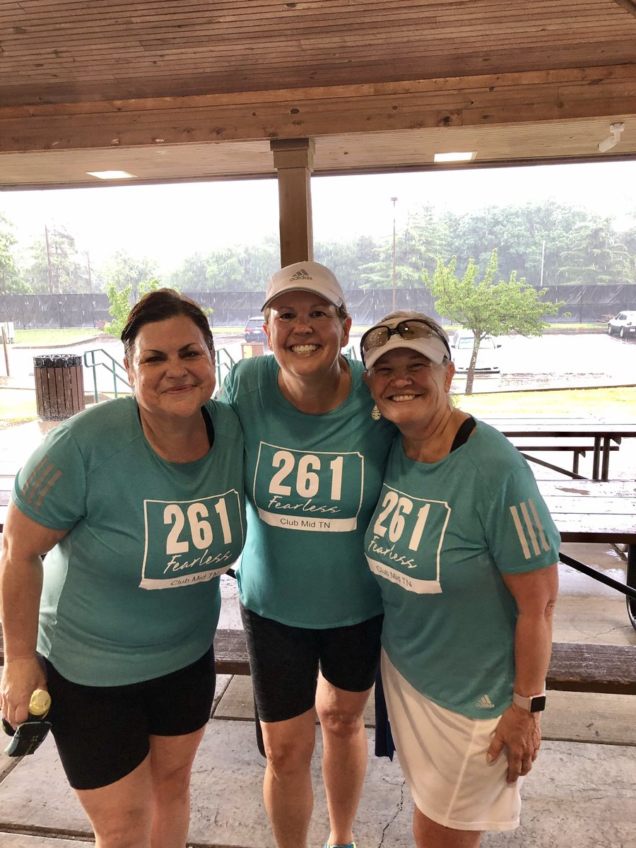 2Midtn's tweet photo. #meetrun in #middleTn tonight was a blast! Running in the rain feels amazing!!! Love our group and these special ladies! 💜 #261Fearless #TellHerSheCan #261fearlesscoaches https://t.co/hxzHkqoFXh