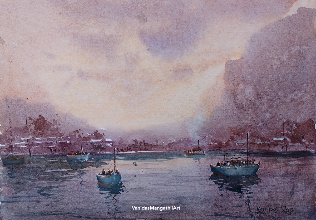 WatercolorIsFun's tweet photo. Playing with watercolours and a bit of imagination can be very joyful and the result may often surprise you...
Full length video at https://t.co/JzbDHi44mf
#Vanidas, #Maestriaa, #Mangathil, #WatercolorArt, #WatercolorLesson, #WatercolorTutorial, #HowToWatercolor, #imaginary https://t.co/Z33KdjWOGC