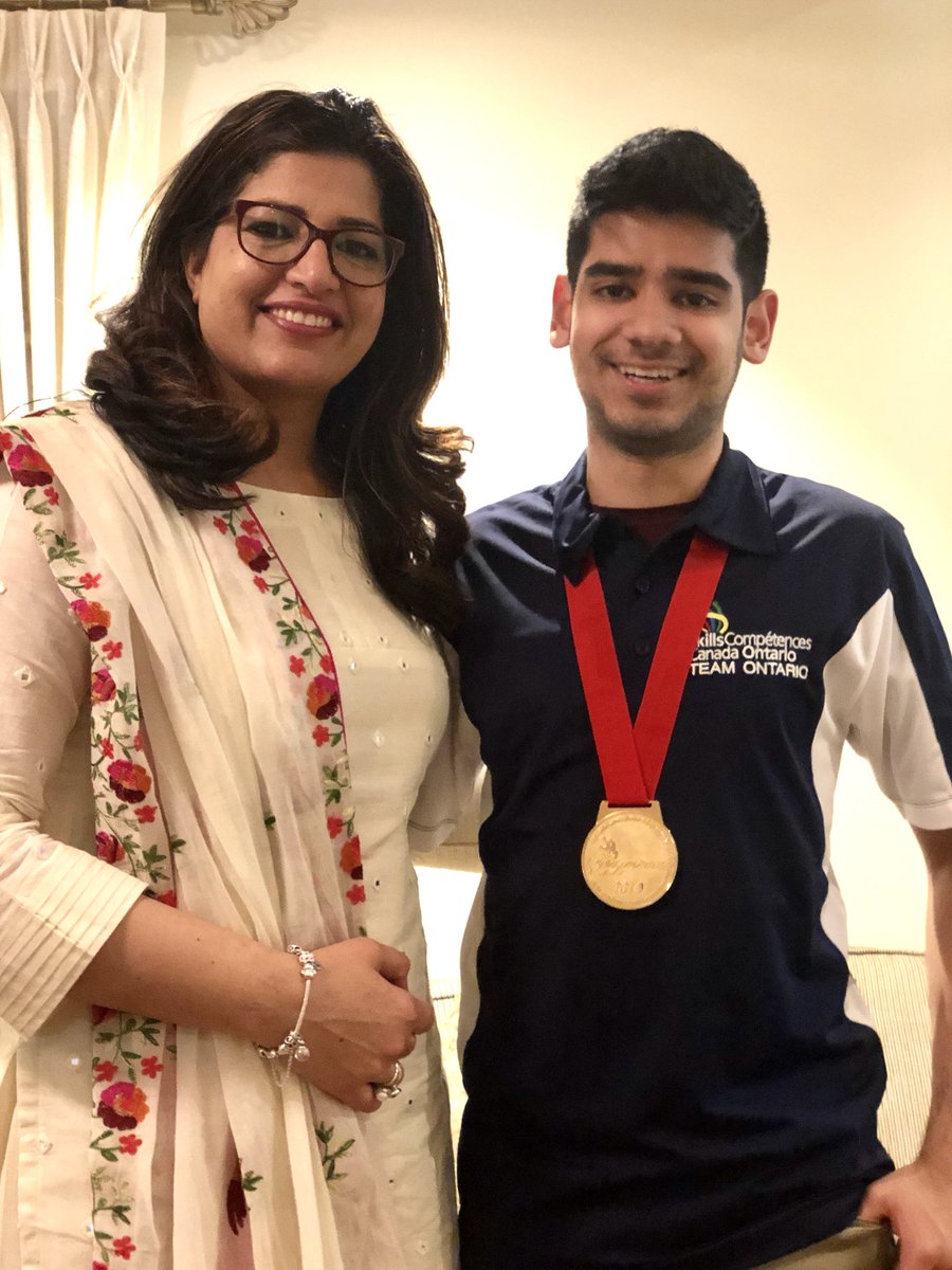 Our Skills Canada Team Ontario just landed with a Gold medal in mechatronics. Proud to receive our Peel school graduate Hartej Tapia, a product of <a href="/ChingSciTech/">Chinguacousy SciTech</a>. <a href="/PeelSchools/">Peel District School Board</a> Congratulations to winners, parents, coaches and mentors. #PeelProud #PeelFam