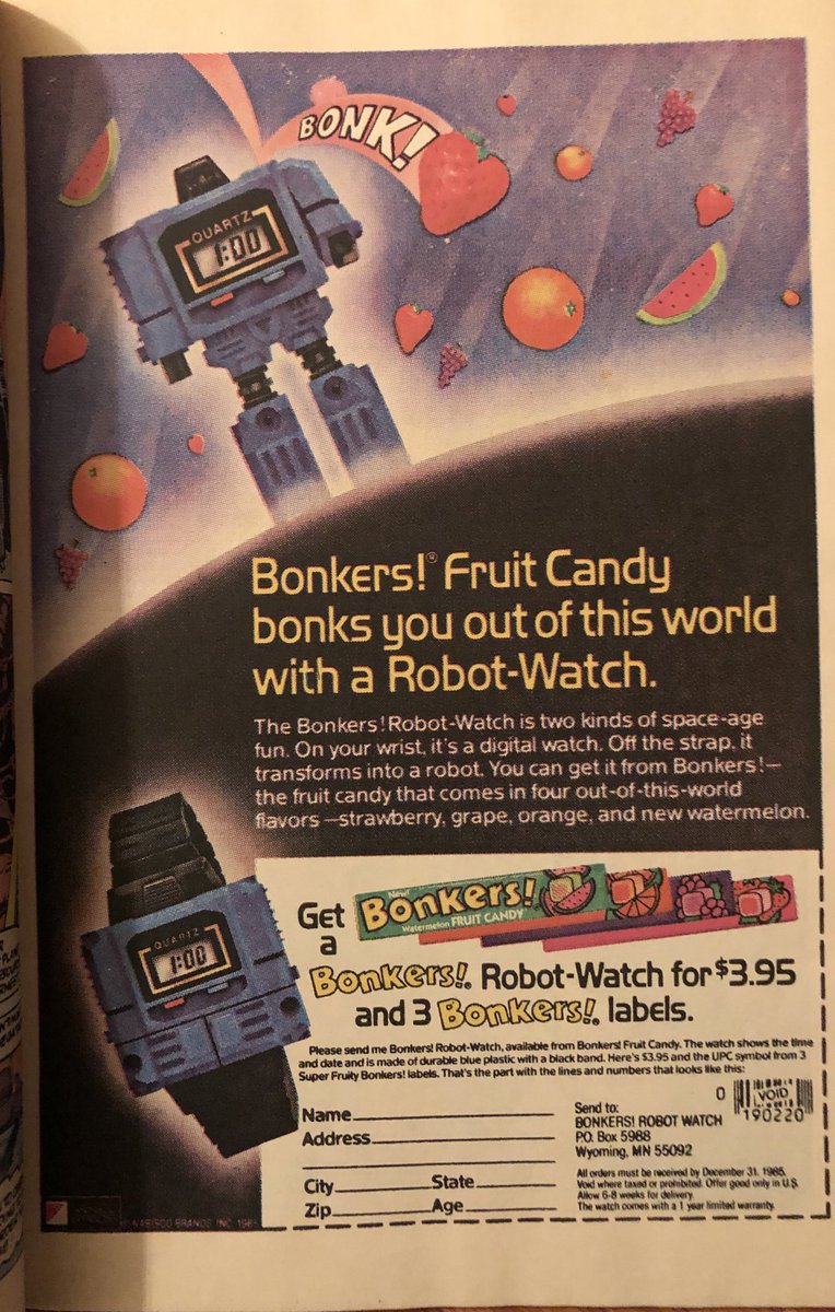 80sForNow's tweet photo. An ad from an 80s comic. I had this #RobotWatch back in the day. It was super cool. I think mine was red though. And I don’t think we had to do one of these promotions to get it.
Follow me for more 80s toy pics. 👍 https://t.co/FXO5TVEfy6