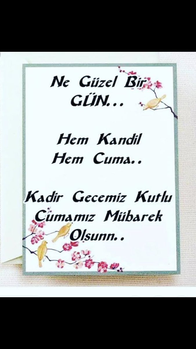 Kadir Gecemiz ve Cumamız mübarek olsun. Tüm dualarımız kabul olsun.