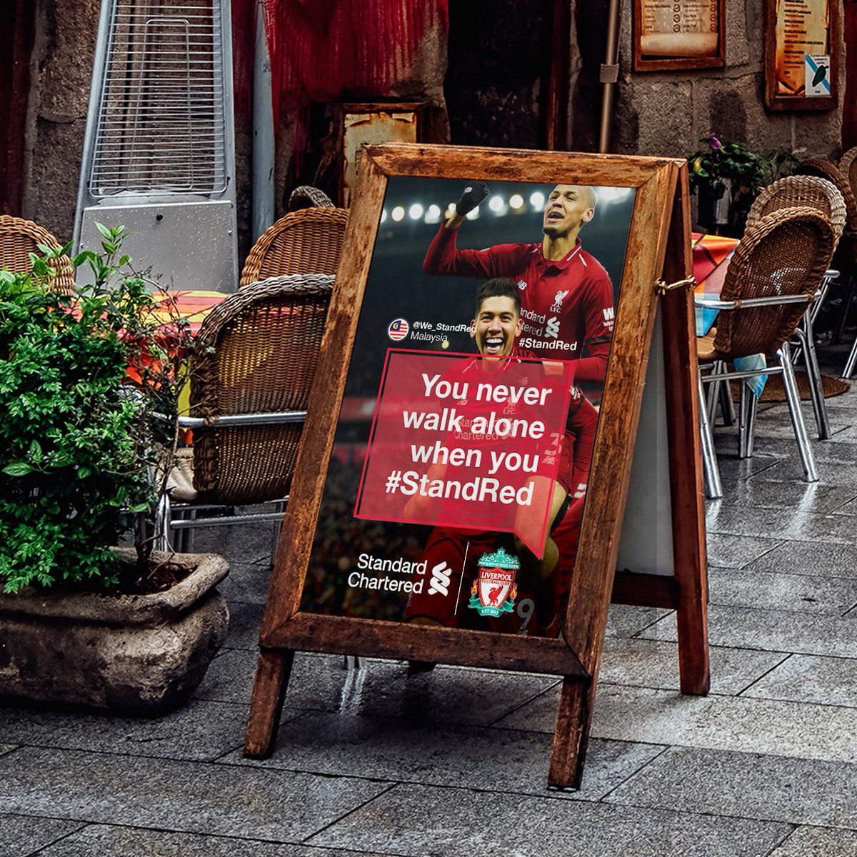 Let’s paint Madrid red, just as you did in Istanbul. Use #StandRed in your messages of support for @LFC. Home is wherever we #StandRed