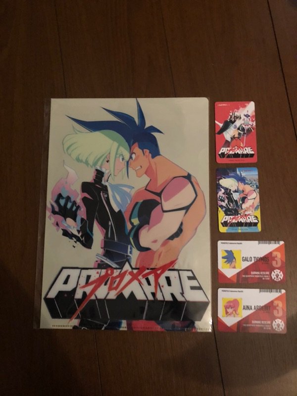 game34465630's tweet photo. プロメア面白かったよー^^*前売り券で買ったからなんかいっぱいもらったしw https://t.co/zzAG5pNgSt