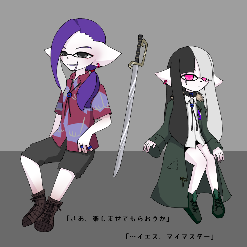 izayato's tweet photo. ハイカラ地下闘技場（@HCUG_Project ）で二人追加させていただきます。支援者（観客）で金持ちの青年キリとグラディエーターで付き人のカノコです。既存の三人ともどもよろしくおねがいします！
  #ハイカラ地下闘技場_CS https://t.co/NvWYRwxrhD