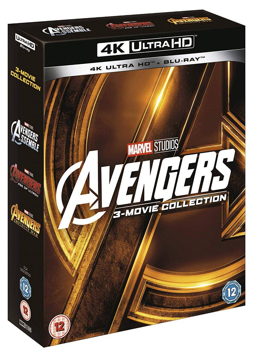 SpoilerFreeMike's tweet photo. Avengers: 3-movie Collection (4K UHD Blu-ray) £34.99 @ Zoom #4kdeals #4K #UltraHD #4KUHDBluray @UltraHDBluray 
https://t.co/RSkKXYQB9f https://t.co/NLDILXDyjJ