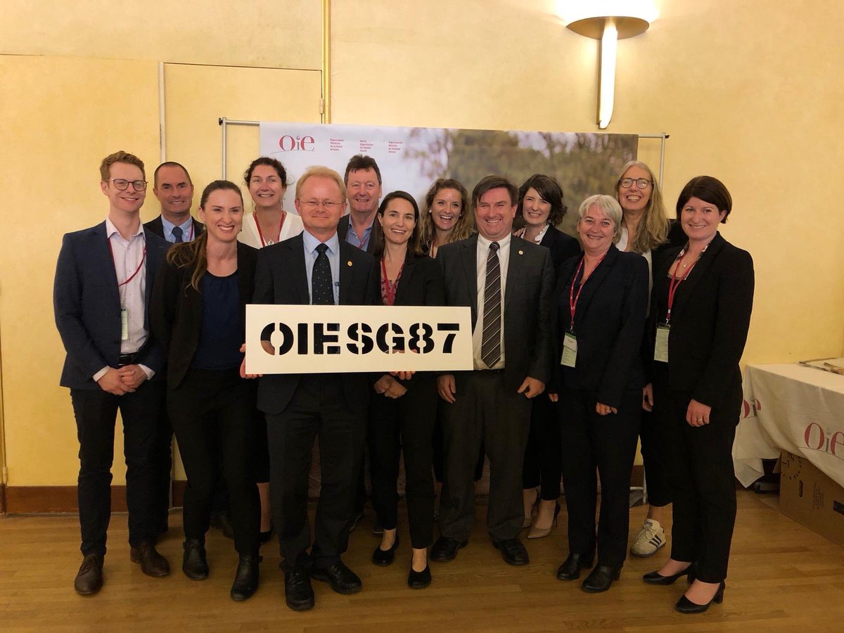 HinderNicola's tweet photo. Aaaannnddd that’s a wrap for #OIE87SG! Australia’s Presidency off to a flying start - big steps taken to tackle challenging animal health issues on the 🌎 stage. 🇦🇺 delegation heading home knowing we played a big part. Animal health is serious business - and we take it seriously! https://t.co/6uoYYH1wKT