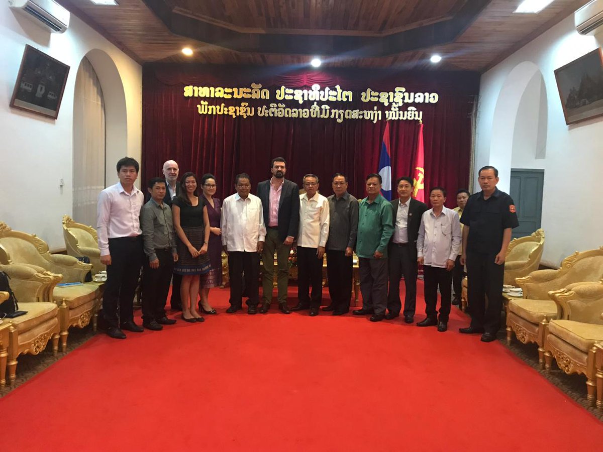 CDIA_Asia's tweet photo. Courtesy call of @ADB_HQ and @CDIA_Asia to Vice Governor of #LuangPrabang Vongsavanh Thepphachanh. https://t.co/RvtUk0zVYj