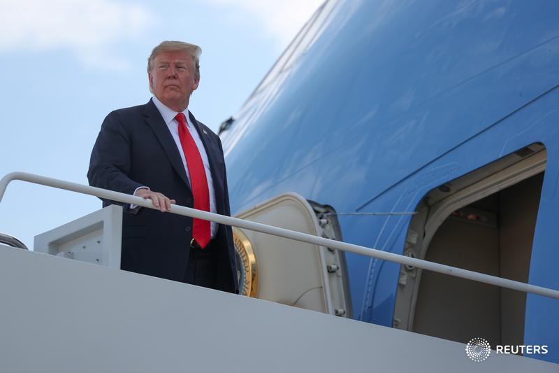 Reuters's tweet photo. U.S. President Donald Trump vows rapid increase in tariffs on Mexico unless illegal immigration ends https://t.co/xrX6O6QfDt by @steveholland1 Eric Beech https://t.co/kN2kvQDxA6