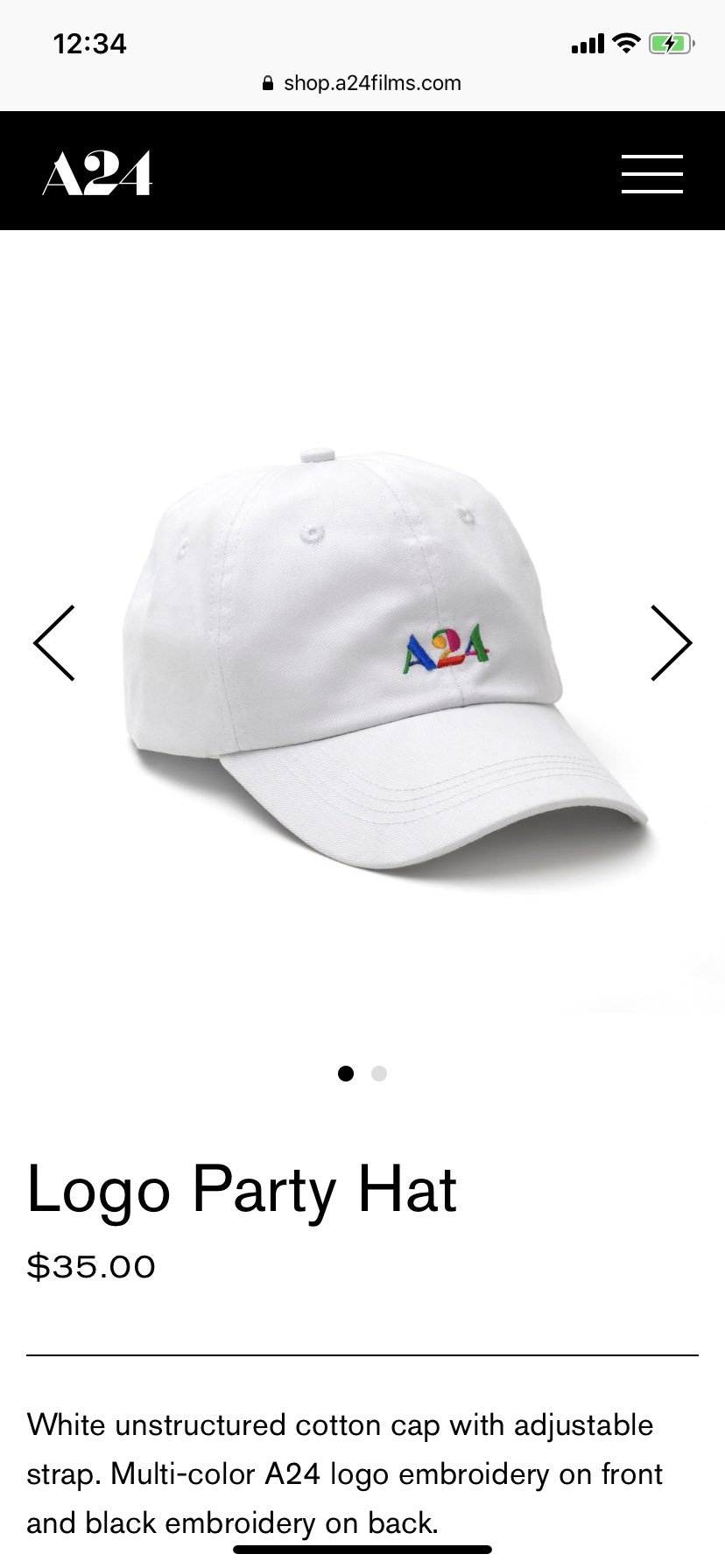 コーデュロイキャップ_A24オフィシャルグッズ キャップ | endageism.com