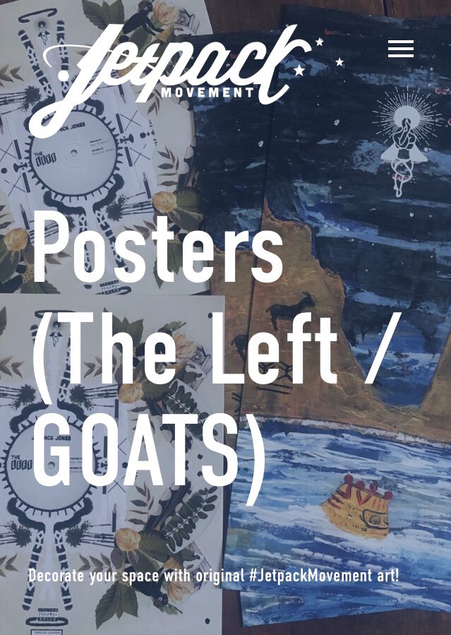jetpackjones's tweet photo. New #JetpackMovement posters available now!
The Left π΄ / GOATS π
1 for $13 or 2 for $20 (while supplies last)
Get yours! ππΎ
https://t.co/WUehcgwPk5 https://t.co/F45LOCimix