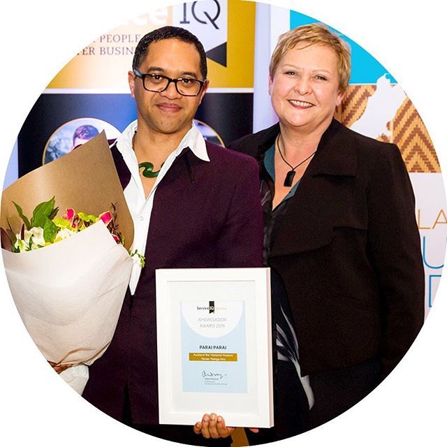 ServiceIQNZ's tweet photo. Parai Parai, a Visitor Host from @aucklandmuseum has been recognised as a #ServiceIQ Ambassador at the recent 2019 ServiceIQ @MuseumsAotearoa Awards.
Find out more on our #Facebook page
#museums #NZ #education https://t.co/L7uRf7d677 https://t.co/3Su5uU1IcB