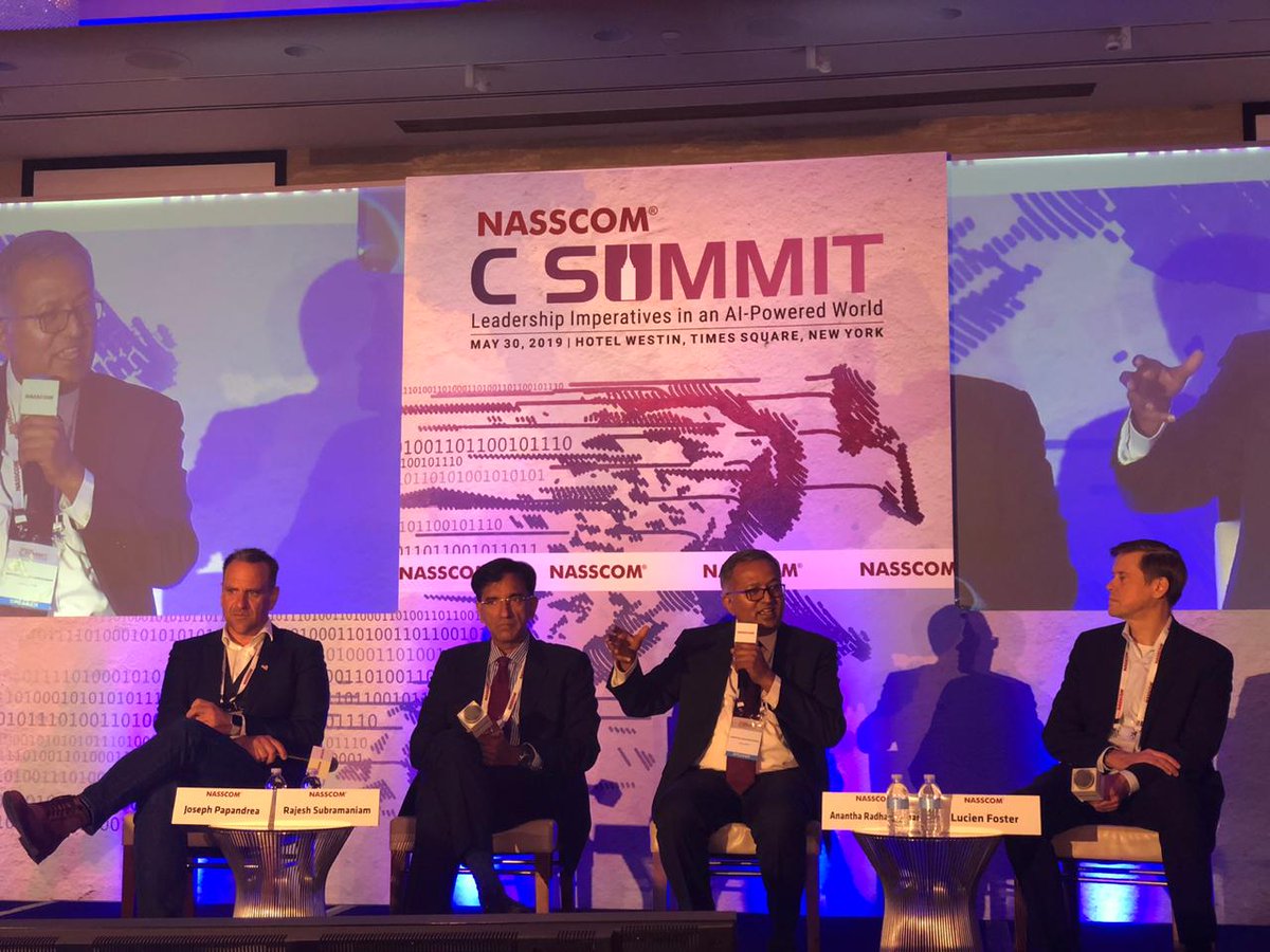 InfosysBPM's tweet photo. At the recently concluded #nasscomCSummit 2019, Anantha Radhakrishnan, CEO & MD, Infosys BPM and co-panelists discussed how customer experience should be at the core of every collaboration and partnership. #InfosysAtCSummit
#Leadership @NasscomEvents @nasscom https://t.co/hNfh06FmGy