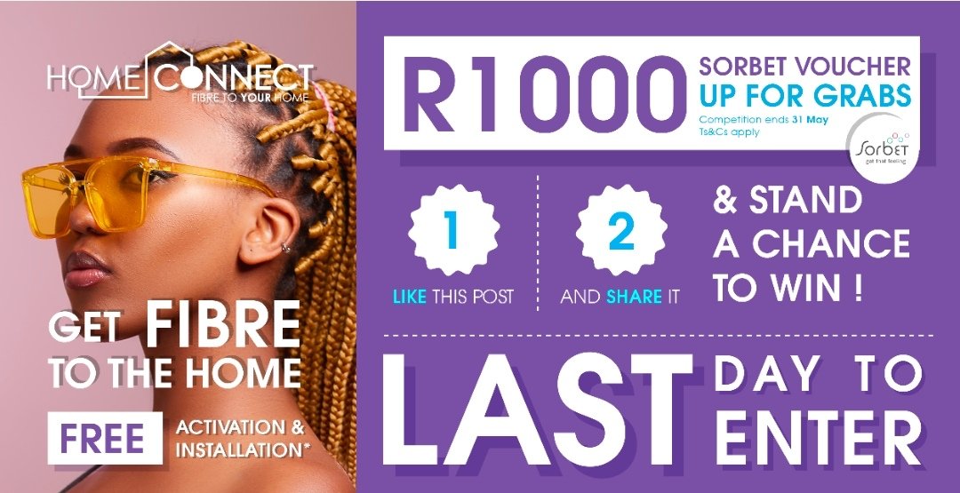 CWHomeConnect's tweet photo. Don't forget to like and share this awesome competition and #win #winza #FTTH #Fibre #Uncapped #MonthofMom #Sorbetvoucher https://t.co/8ldvWdHFPR