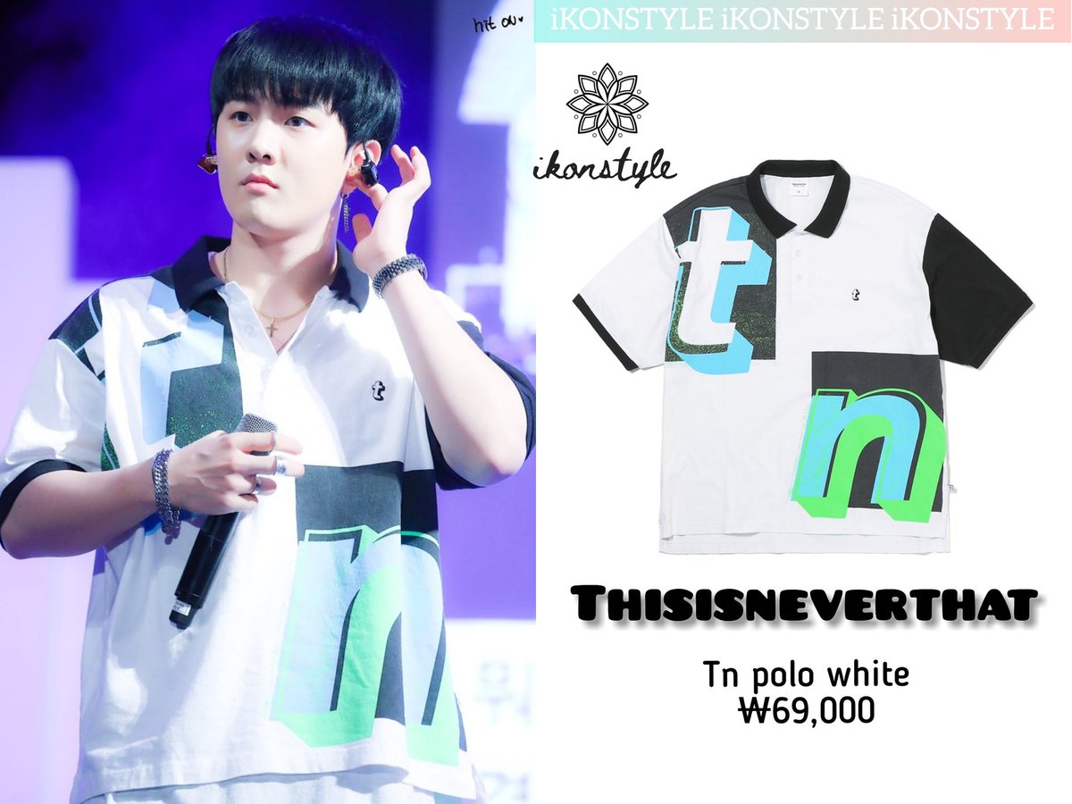 iKONSstyle's tweet photo. 《DONGHYUK》 Daegu University Festival

☆THISISNEVERTHAT
•TN polo white
•₩69,000

•Photo by ©hiton970103
#Donghyuk #iKON https://t.co/3CFmomK8JE