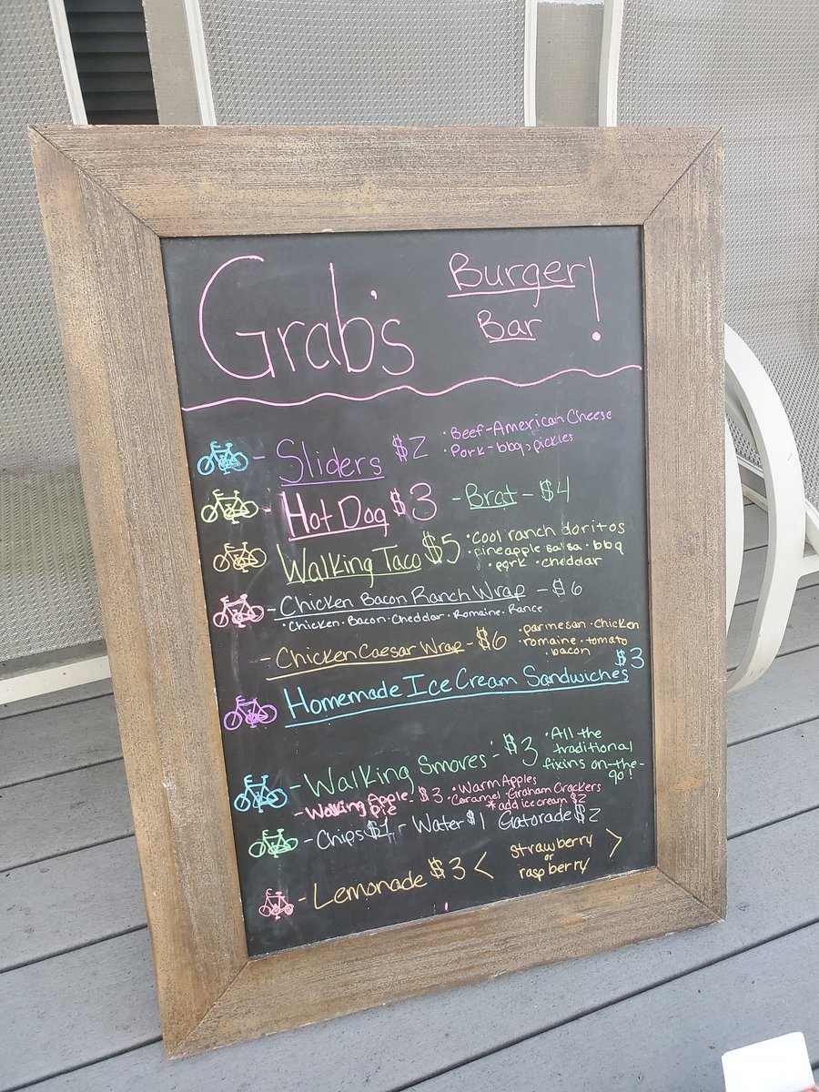 BParsh's tweet image. a f t e r  /  b e f o r e
chalk sign for a friend's local burg joint 🌈🍔🌊 for this Saturday's  Simmons Island kickoff party 🤙🏼☀️
~*
#chalksign #chalkart #menusign #menuart #chalkmenu #menuboard #handwrittentype #chalkillustration