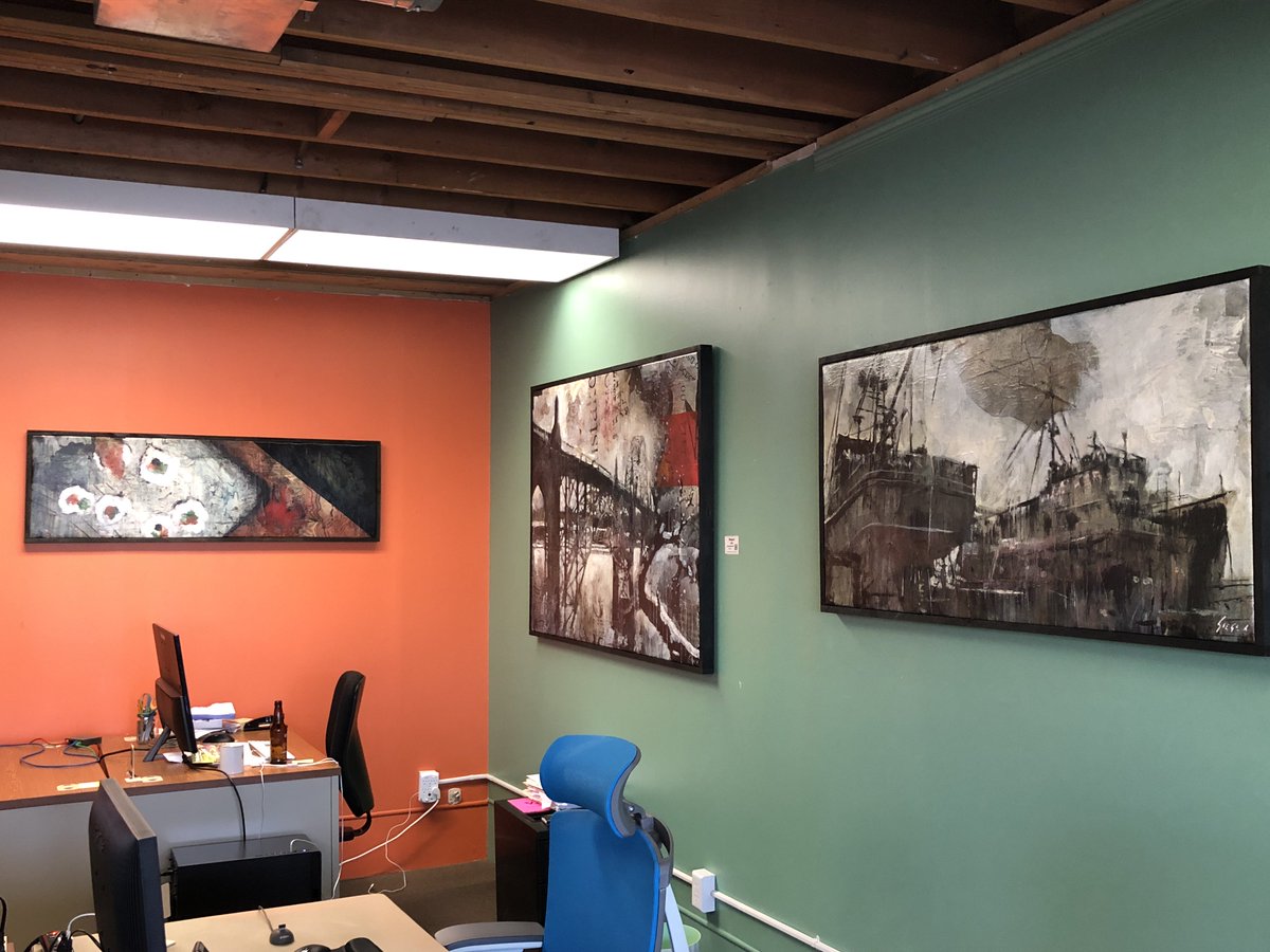 Loving the new art from Ben Jones SIEGE.americanpainter on the walls!