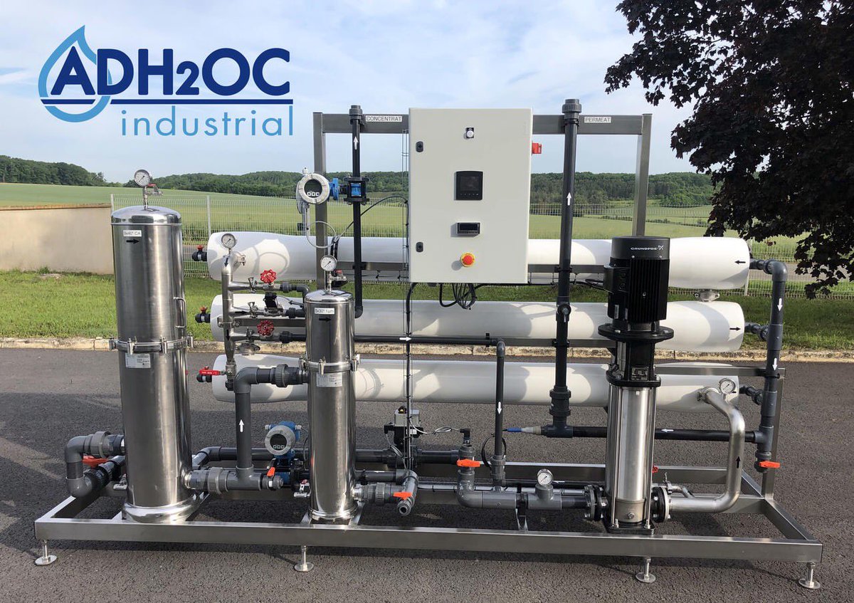 Adh2oc's tweet photo. Tout juste sorti de l'atelier, Osmose Inverse pour application agro-alimentaire. 
Débit de production 6m3/h
chez @ADH2OC Industrial
#madeinfrance #reverseosmosis #cherisy #eauagroalimentaire  #qualityworkqualityteam #statisfiedclientfirst https://t.co/D3pgYjXMiL