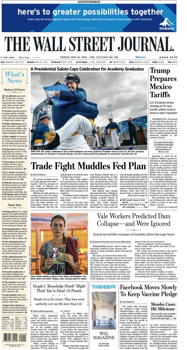 Take an early look at the front page of The Wall Street Journal wsj.com