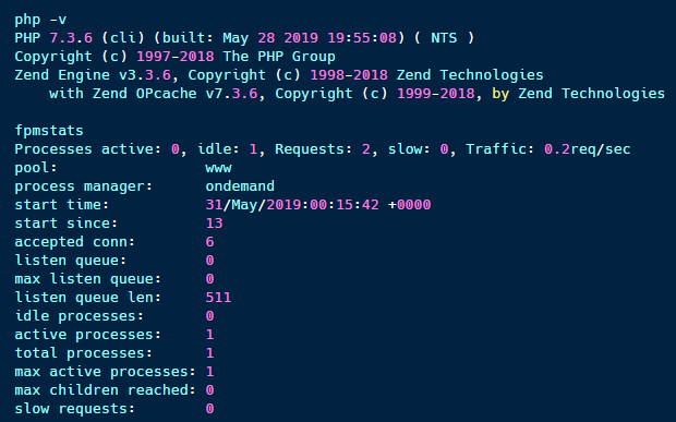 centminmod's tweet photo. Centmin Mod LEMP stack users get your PHP 7.3.6, 7.2.19, 7.1.30 Security Updates including backported security updates for PHP 5.6.40 &amp; PHP 7.0.33 https://t.co/S3qtABiQDF #centminmod #php #phpfpm #devops #sysadmin #websecurity #php7 #php71 #php72 #php73 https://t.co/EdhiAe6KYb