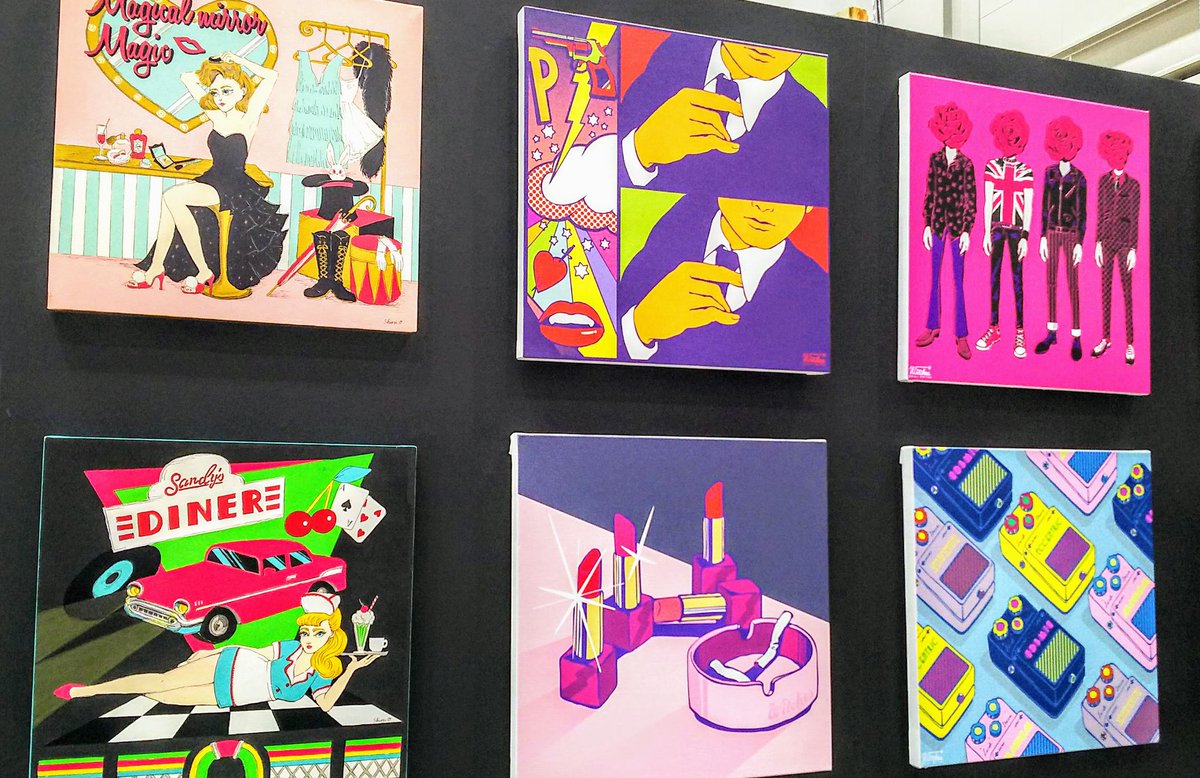 A Rigart בטוויטר Cool Pop Illustration Works With 60s Vibe By Shioriokitsu I Like This Taste デザフェス でお話しさせて頂いた Shiori Okitsu さん アメリカン レトロ で絶妙に かわいい イラスト がズラリ Art Design Rock Tokyoart