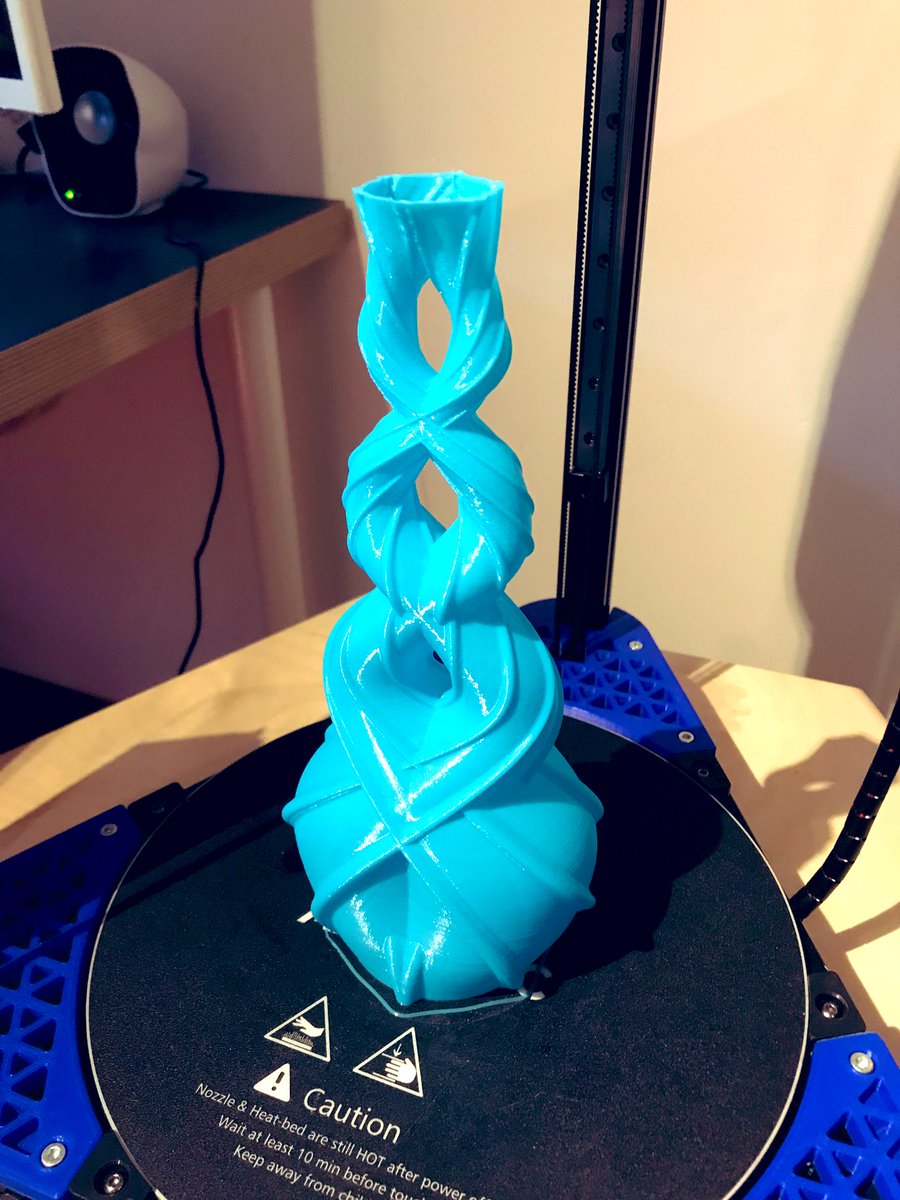 Sneak peek time 😊2 new vases coming soon to <a href="/MyMiniFactory/">MyMiniFactory</a> and <a href="/Cults3D/">Cults.</a> 

#3dprinted in <a href="/Eryone3d/">Eryone</a> Lagoon sink rainbow
&amp; <a href="/3DHeroAmazon/">SUNLU 3D</a> Cyan PLA

With my <a href="/WhamBamSystems/">Wham Bam Systems</a> doing a great job on my <a href="/Creality3dprint/">Creality Official Store #creality3d</a> cr10s4 which will be taking a break soon for long awaited upgrades😁