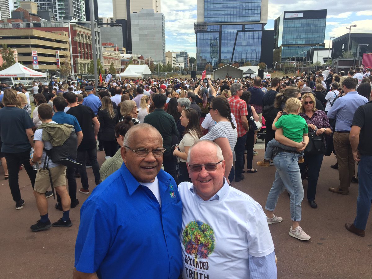 At the #ReconciliationWeek2019 walk at Yagan Square in #Perth with <a href="/Reconcil_WA/">Reconciliation WA</a> and <a href="/RecAustralia/">Reconciliation Australia</a>