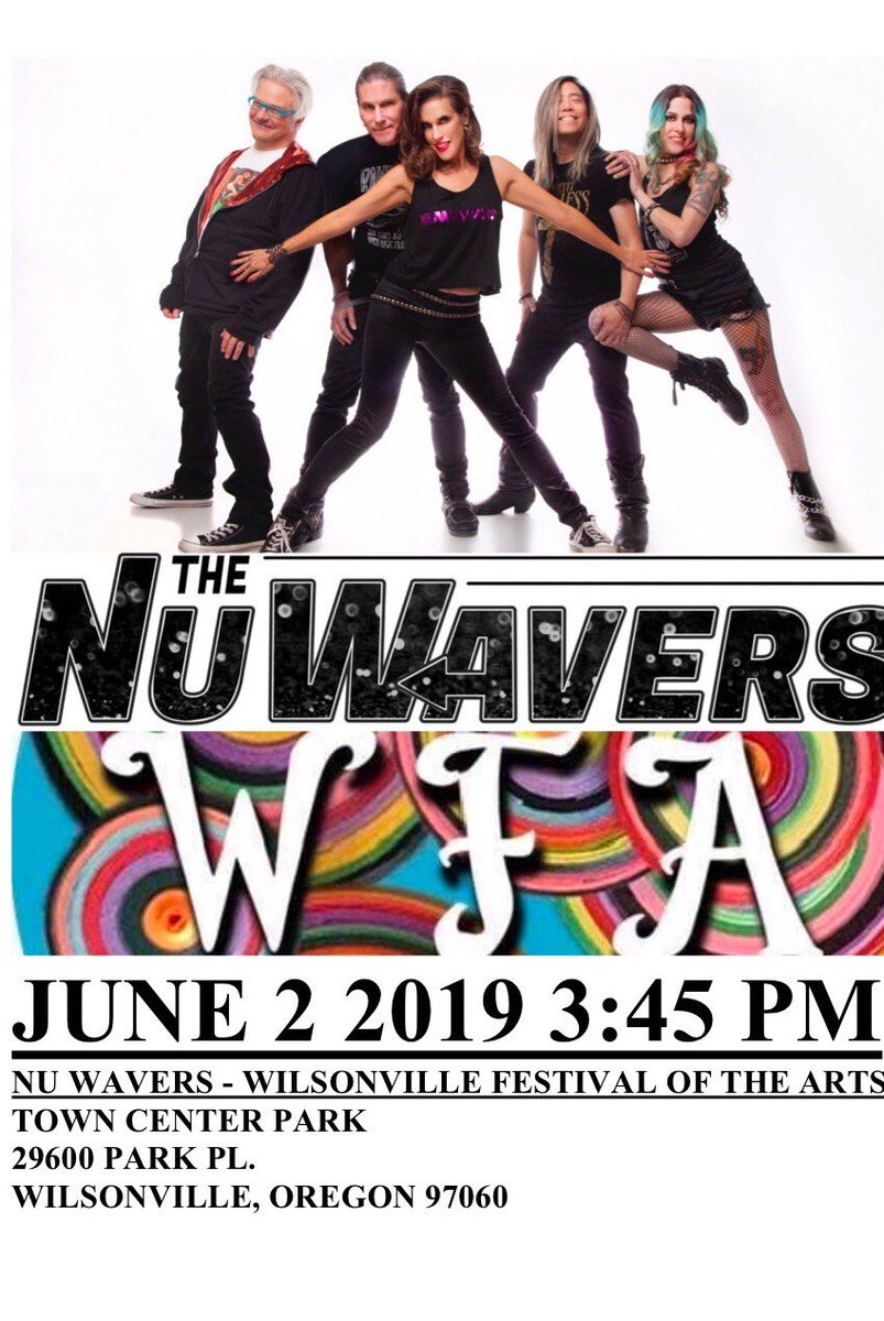 nuwavers's tweet photo. NU WAVERS
WILSONVILLE FESTIVAL of the ARTS 
JUNE 2 2019 3:45 PM
https://t.co/3k5KJESKqo

@nuwavers 
@WvilleArtsFest 
#wilsonvillefestivalofthearts
#wilsonville
#oregon https://t.co/NcAoQnAEUQ