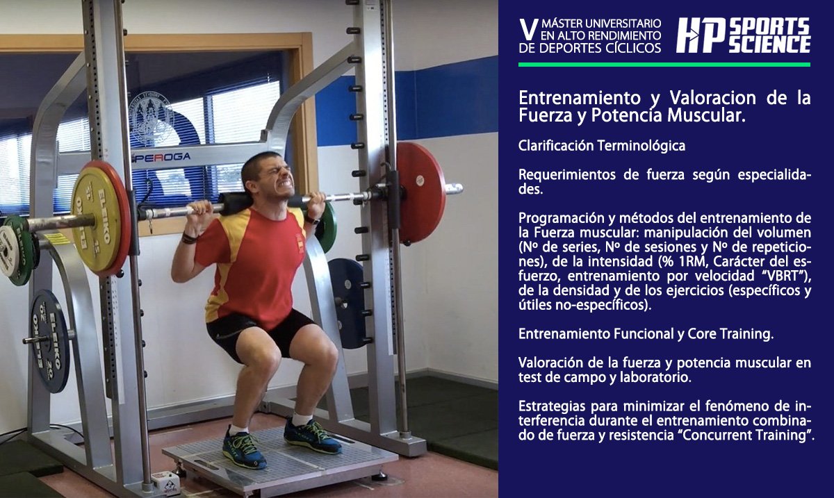 Actualización del el Plan de Estudios y del Profesorado para este próximo V Máster en Alto Rendimiento en Deportes Cíclicos de <a href="/UMU/">Universidad Murcia</a> <a href="/umucafd/">CAFD UMU</a> <a href="/MasterARDC/">Máster Alto Rendimiento Deportes Cíclicos (@umu)</a> 

Módulo de Entrenamiento y Valoración de la Fuerza