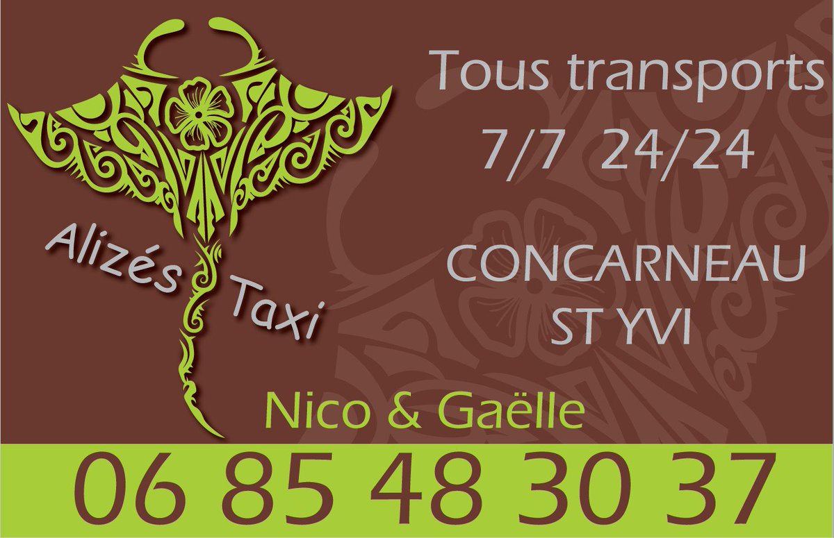ChezTib's tweet photo. Bienvenue à "Alizés Taxi" notre nouveau partenaire, pour des trajets gares, aéroports et même des road trip pour découvrir la région, besoin d’être transporté par des gens sympas: https://t.co/Neied5jcFS https://t.co/AhiE7snzit