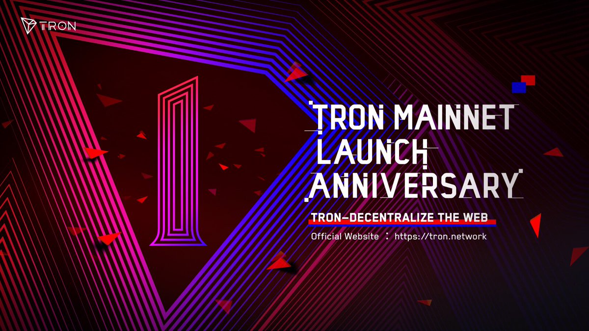 trondao's tweet image. 🎉Join us in celebrating the 1-year Anniversary of  #TRON Mainnet Launch!
👉 Fill in blank+RT+Tag friends
  Who  did this?
  When  did this happen?
 What's the feature of TRON Mainnet ?

🏆 $2000 #TRX * 5 
 Time: 31st May - 2nd June
