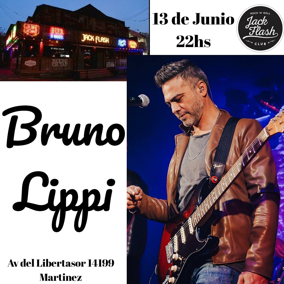 mandagarankari5's tweet photo. @brunolippimusic. Llega a zona Norte Martinez imperdible noche a puro #rock en @jackflashbar https://t.co/N2pfGfcDfY