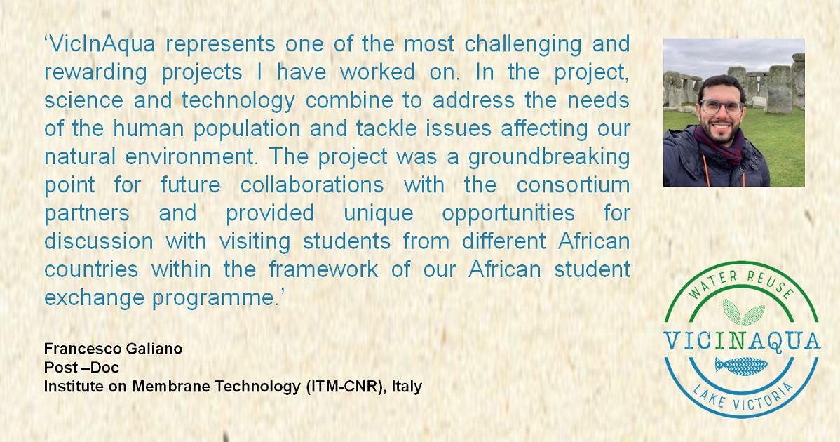 VicInAqua partners have put a lot of passion and effort into the project, learnt a lot and had many wonderful experiences!
Francesco Galiano from <a href="/StampaCnr/">Stampa Cnr</a> explains why the project work has been so rewarding:
 #H2020 #innovation