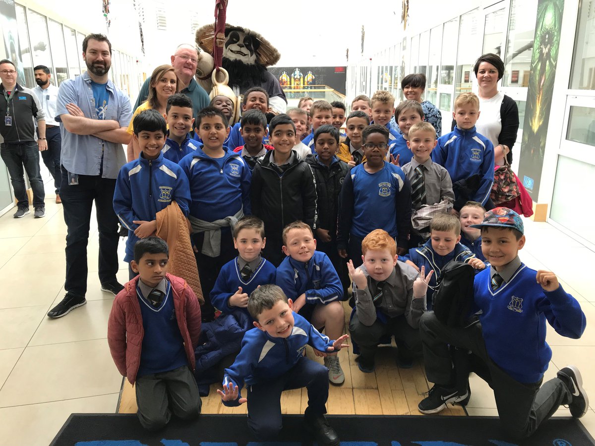 Blizzard_IE's tweet photo. Delighted to welcome our friends from the North Monastery primary school as part of our 'Time To Read' involvement. Thanks to @BITCIreland for coordinating! We had a great day showing the kids how a love of storytelling is at the heart of our games. #BlizzLife #LoveBooks https://t.co/CEq0Sv7Bcd