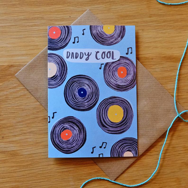 EtsyMCR's tweet photo. Dads are the best! What are you planning for the 16th June? #fathersdaygifts #shopindie #manchestermakers Daddy Cool card by team member @ScoleDESIGN https://t.co/TrTkZNcNLs