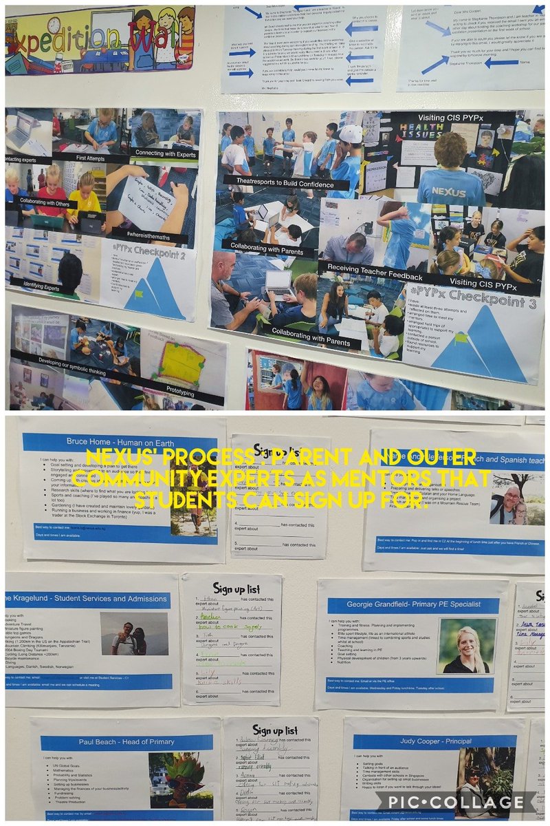 Got my CIS G6 division to visit the Nexus #PYPX. Very interesting, creative &amp; student-focused. The word "Exhibition" replaced w/ "Expedition" bc it was an expedition unto oneself / self-discovery / self-development to become better people!